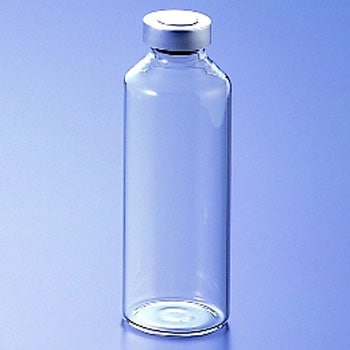 広口バイアル瓶(ゴム栓・アルミキャップ付き) マルエム(理化学・容器)