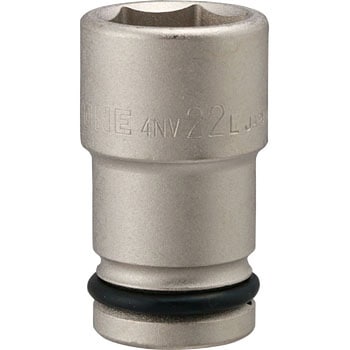 インパクト用ロングソケット(無電解ニッケルメッキ) TONE(トネ/旧:前田金属工業)