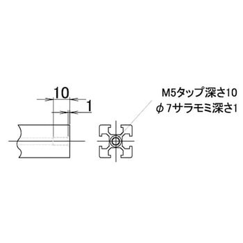 アルミフレーム用エンドキャップ □20シリーズ ACE(エース/モリギン)