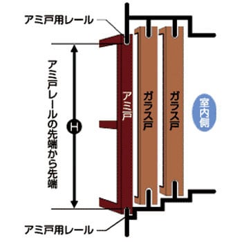 40-60型 フリーサイズ網戸 1台 セイキ販売 【通販サイトMonotaRO】