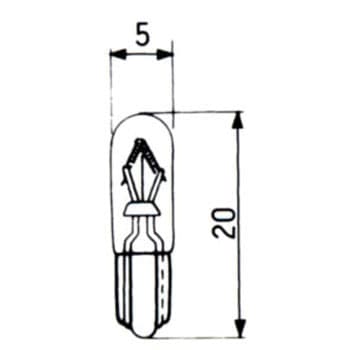 ウェッジベース電球 14V フォーカス(FOCUS)