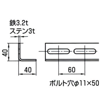 ハヤウマM片面穴 ステン アカギ