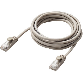 LANケーブル CAT5E より線 やわらか スリムコネクタ 爪折れ防止 エレコム