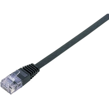 LANケーブル CAT6準拠 ブラック ギガビット フラットケーブル 厚さ約