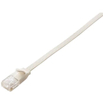 LANケーブル フラット(厚さ：1.4mm) cat6a より線 つめ折れ防止カバー付き RoHS LD-GFA/BM エレコム