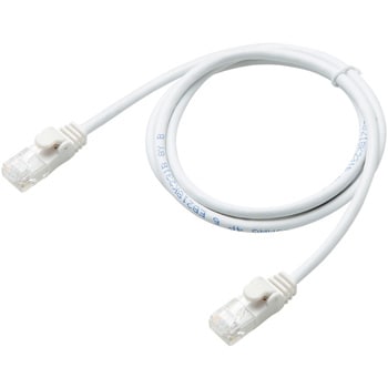 LANケーブル CAT6 ギガビット より線 やわらか スリムコネクタ 爪折れ防止 短尺 エレコム
