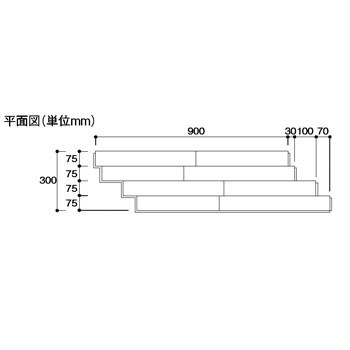 DXR-LBN ダイレクトエクセル45RG(直貼り床材) 1箱(12枚) 永大産業 