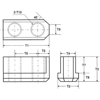 TN-B210 北川用Tナット(ジョーナット) 1セット(3個) KATO 【通販サイト