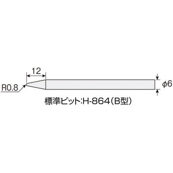 耐食ビット付ハンダゴテ ホーザン
