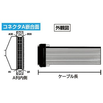 FCNコネクタハーネス 片端メスコネクタ フラットケーブル ノーブランド