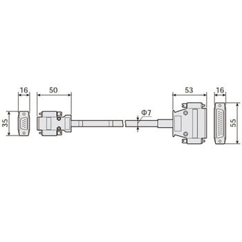 GOT1000・2000シリーズ用 RS-422ケーブル 三菱電機