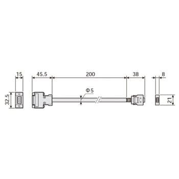 GT01-C30R4-25P GOT1000・2000シリーズ用 RS-422ケーブル 1本 三菱電機 【通販モノタロウ】