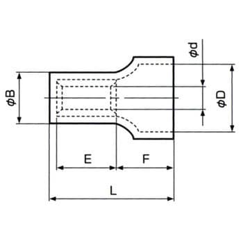 2-SD 絶縁被覆付圧着接続子 閉端接続子 1箱(1000個) 日本圧着端子製造
