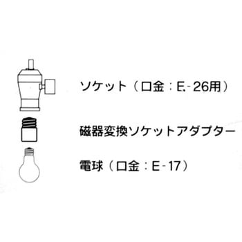 E26→E17変換アダプター オーム電機