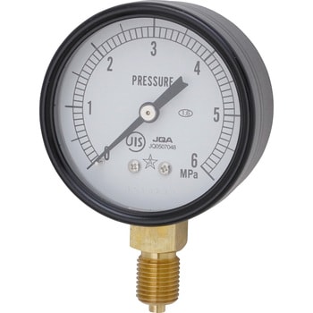 G211-111-6MPa(校正証明書・検査成績書・トレサビリティ付) 一般圧力計 Φ60(校正証明書・検査成績書・トレサビリティ付) 1