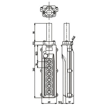 ホイスト用押ボタン開閉器(直接操作用) COB280シリーズ