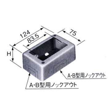 DZB261KE 1コ用スイッチボックス 1個 パナソニック(Panasonic) 【通販