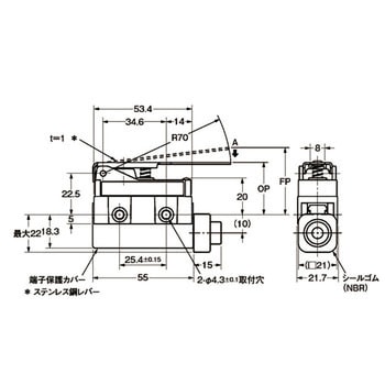 コンパクト封入スイッチ ZC-□55 omron(オムロン)