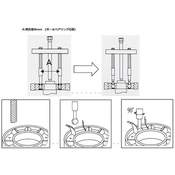 ボールベアリングプーラー モノタロウ