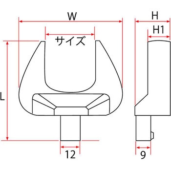 差替式デジタルトルクレンチ用スパナヘッド Pro-Auto