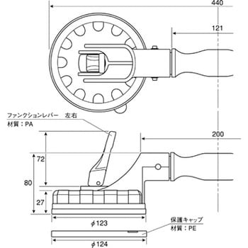 TSL-1004 サクションリフター 1個 TRUSCO 【通販モノタロウ】