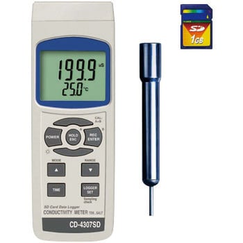 マザーツール　データロガー CD-4307SD 水質測定 EC計