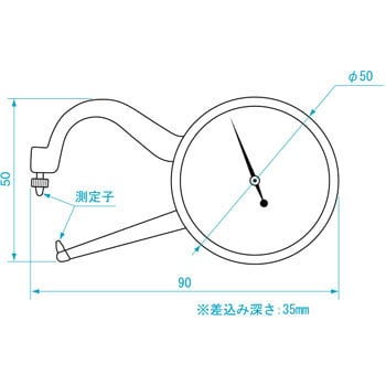 DCG-MA215 ダイヤルキャリパゲージ 1台 新潟精機(SK) 【通販サイト