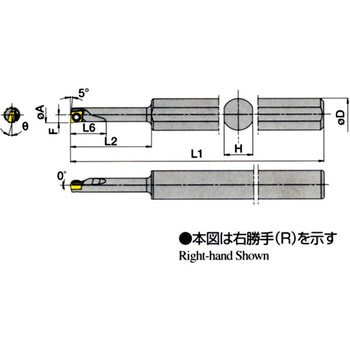 京セラ 内径・奥端面加工用エクセレントバー A/S-SCLC-AE (1本) 品番