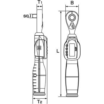 GEK030-R2 デジラチェ 専用樹脂ケース付 1本 KTC 【通販サイトMonotaRO】