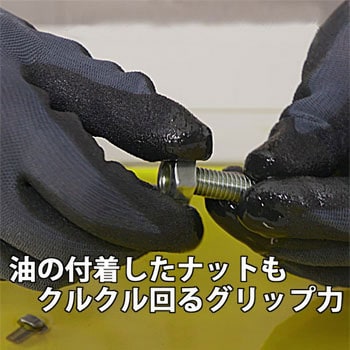 ニトリル背抜き手袋 アクティブグリップ