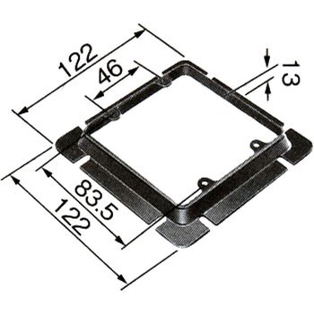 DS4712B 塗装大型四角スイッチカバー2コ用 1個 パナソニック(Panasonic