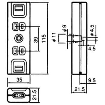 WK1212 露出ダブルコンセント(仮設用) 1個 パナソニック(Panasonic) 【通販モノタロウ】