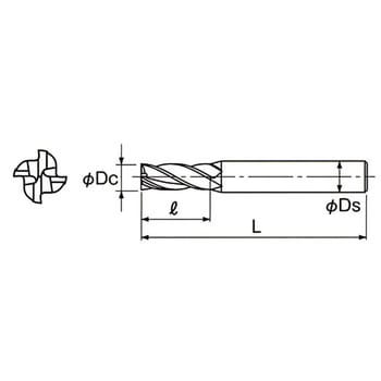 GSX41000C-2D GSX MILL 4枚刃 2D 1本 NACHI(不二越) 【通販サイト