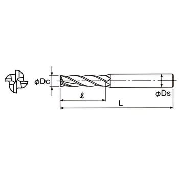 GSX41600C-3D GSX MILL 4枚刃 3D 1本 NACHI(不二越) 【通販サイト