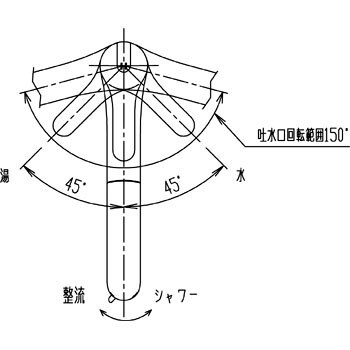 SF-HE451SX ハンドシャワー付シングルレバー混合水栓 1個 LIXIL(INAX