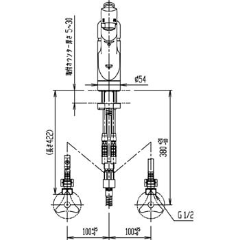 SF-HE451SX ハンドシャワー付シングルレバー混合水栓 1個 LIXIL(INAX