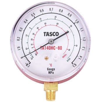 R600a・R290 HC冷媒用圧力計 80Φゲージ TASCO(タスコ)