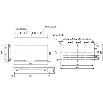 HFEEU07182ZZ オール電化対応住宅用ホーム分電盤 エコキュート/電気温水器(リミッタースペース付 入線用端子台付) 1面 内外電機  【通販モノタロウ】