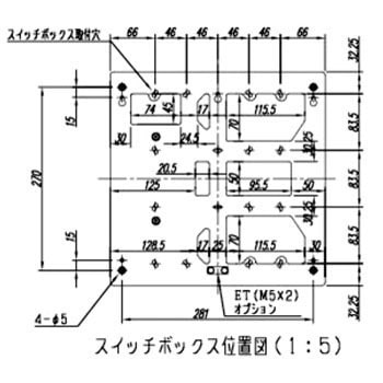 1次送り回路付ホーム分電盤 分岐安全ブレーカ機種