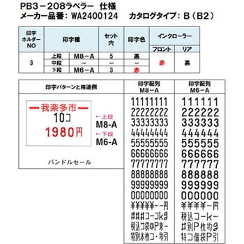 PB3-208ラベラー SATO(サトー) ハンドラベラー 【通販モノタロウ】