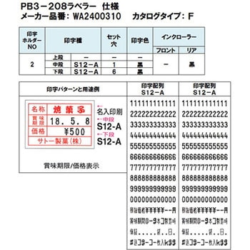 PB3-208ラベラー SATO(サトー)