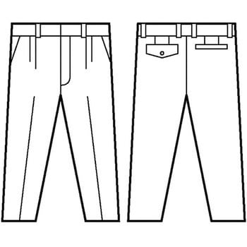 46201 ツータックパンツ(春夏用) 自重堂