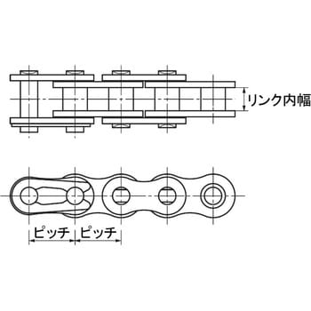 RS120-1-CP-U RSローラーチェーン 1列 1本 椿本チエイン 【通販サイト