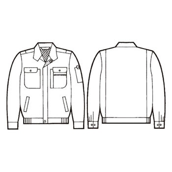 40100[製品制電]長袖ブルゾン(秋冬用) 自重堂