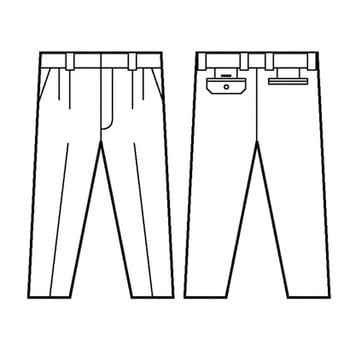 84101 防汚・制電 エコ3バリュー ツータックパンツ(春夏用) 自重堂