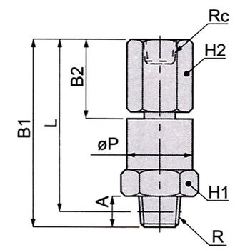 RHF01-02 ハイロータリージョイント ブッシュ ピスコ(PISCO) RXRc 回転