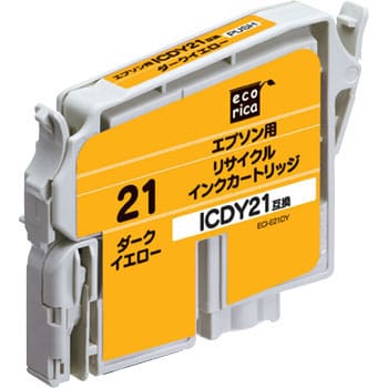 ECI-E21DY リサイクルインク EPSON対応 IC21 1個 エコリカ 【通販