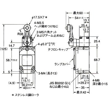 2回路リミットスイッチ WL スパッタ対策形 omron(オムロン)