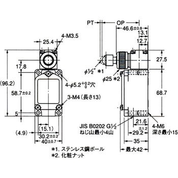 2回路リミットスイッチ WL 一般形 omron(オムロン)