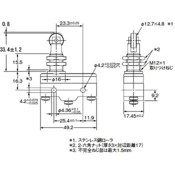 一般用基本スイッチ Z 基準形 omron(オムロン)